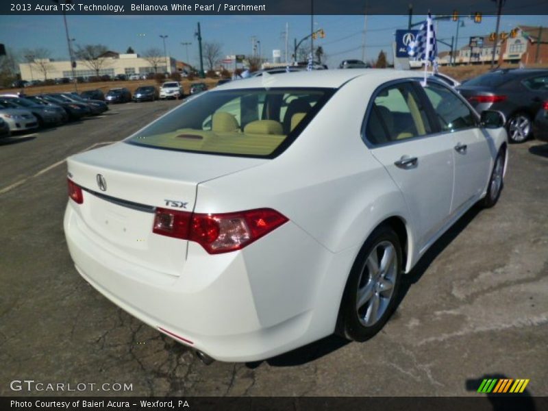 Bellanova White Pearl / Parchment 2013 Acura TSX Technology