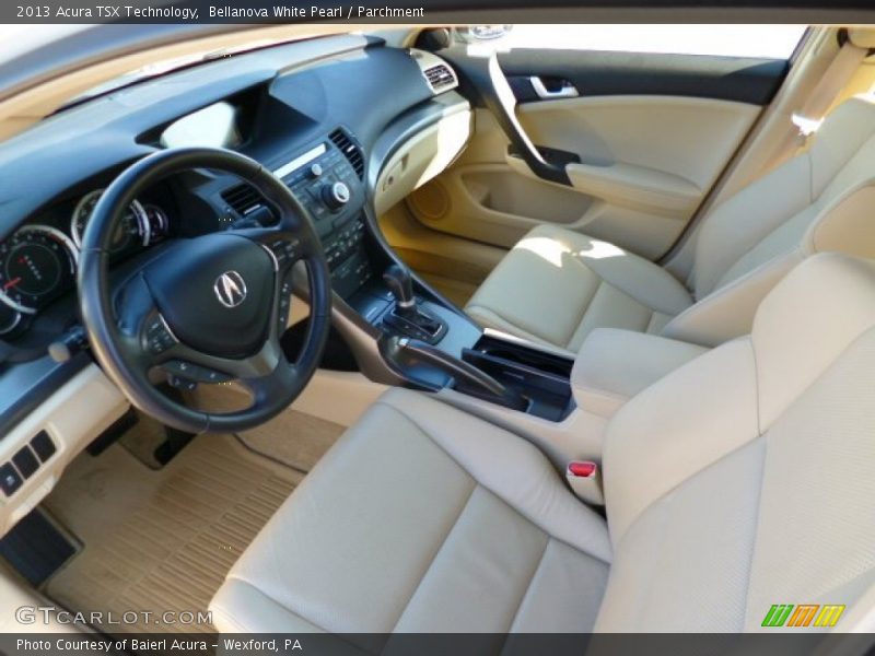 Bellanova White Pearl / Parchment 2013 Acura TSX Technology