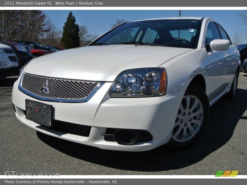 White Pearl / Medium Gray 2011 Mitsubishi Galant FE