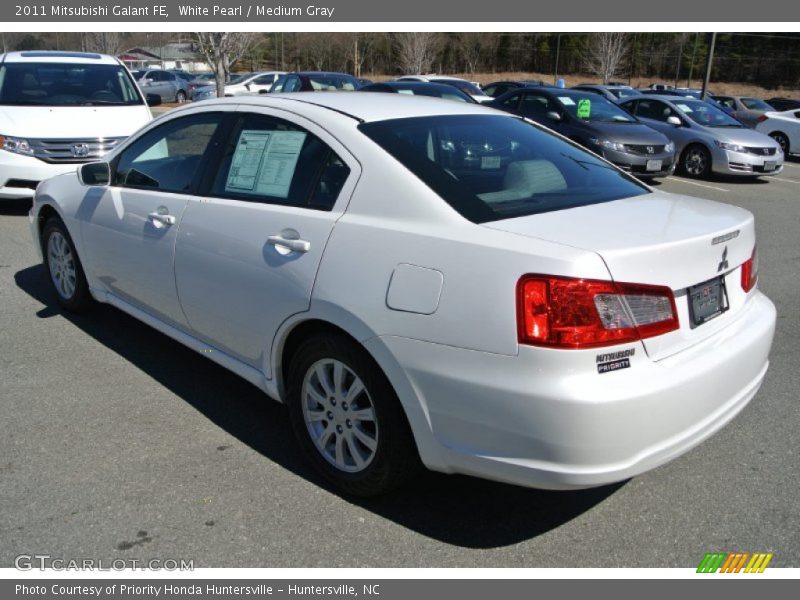 White Pearl / Medium Gray 2011 Mitsubishi Galant FE