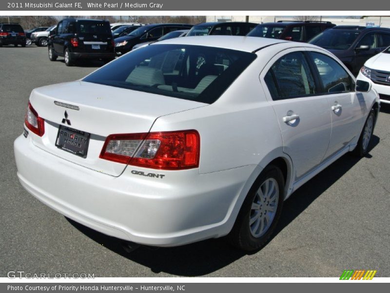 White Pearl / Medium Gray 2011 Mitsubishi Galant FE
