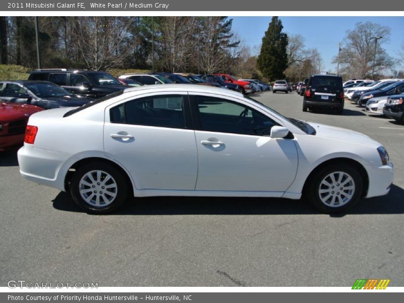 White Pearl / Medium Gray 2011 Mitsubishi Galant FE