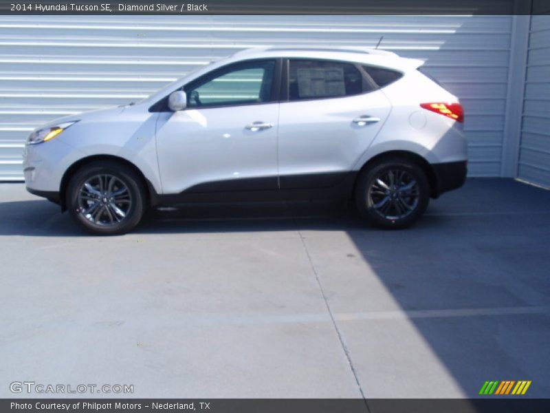 Diamond Silver / Black 2014 Hyundai Tucson SE