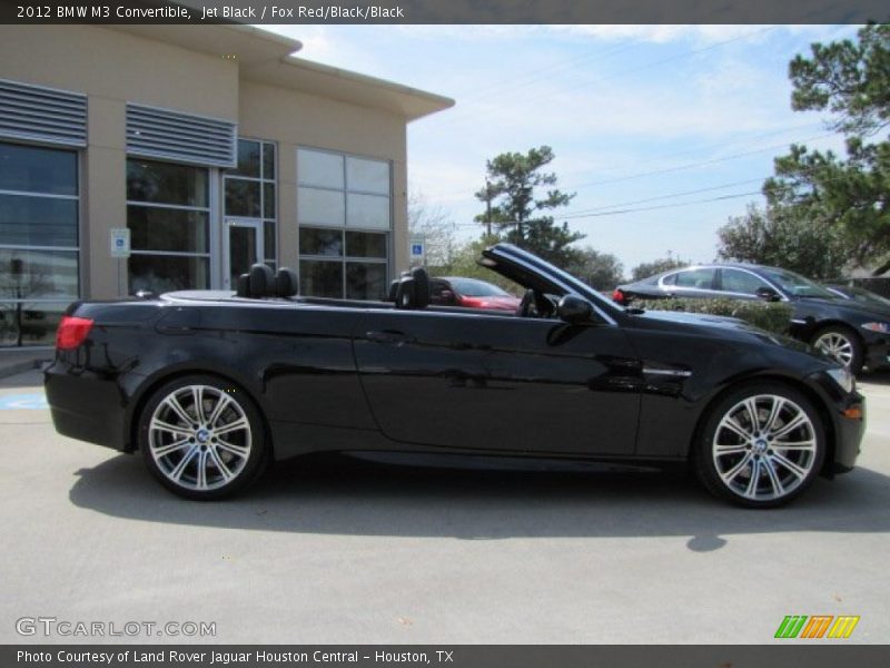 Jet Black / Fox Red/Black/Black 2012 BMW M3 Convertible