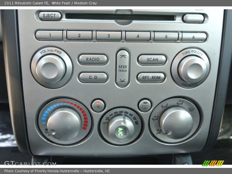 White Pearl / Medium Gray 2011 Mitsubishi Galant FE