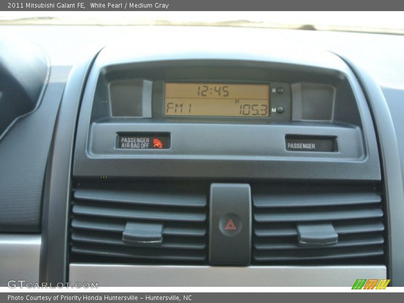 White Pearl / Medium Gray 2011 Mitsubishi Galant FE