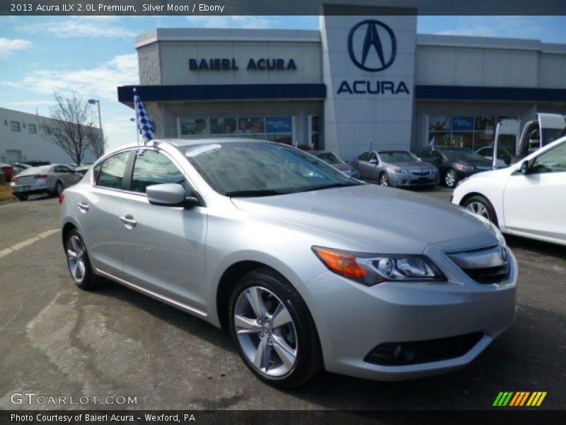 Silver Moon / Ebony 2013 Acura ILX 2.0L Premium