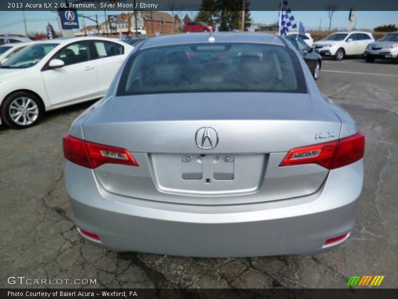 Silver Moon / Ebony 2013 Acura ILX 2.0L Premium