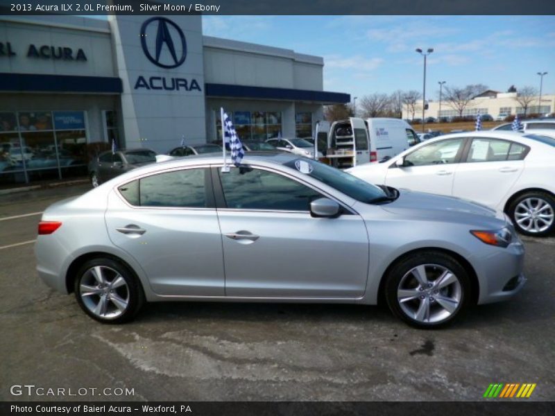 Silver Moon / Ebony 2013 Acura ILX 2.0L Premium