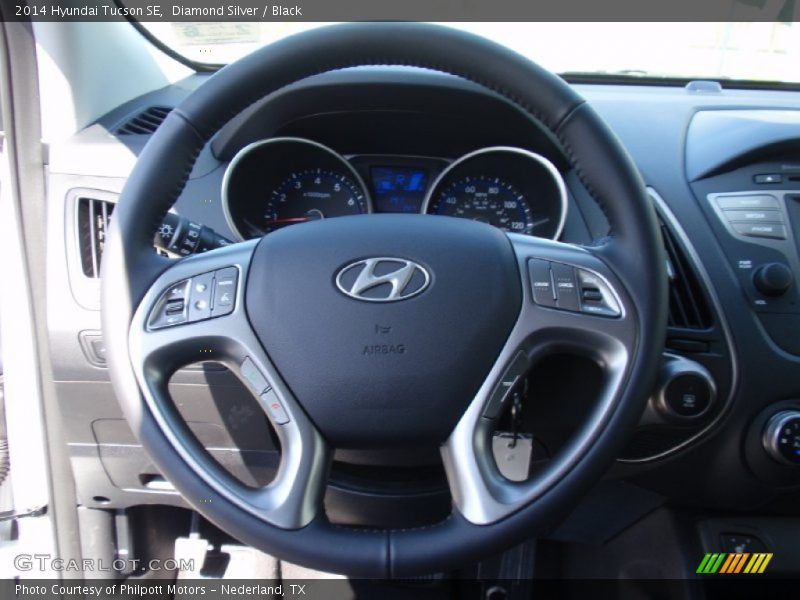Diamond Silver / Black 2014 Hyundai Tucson SE