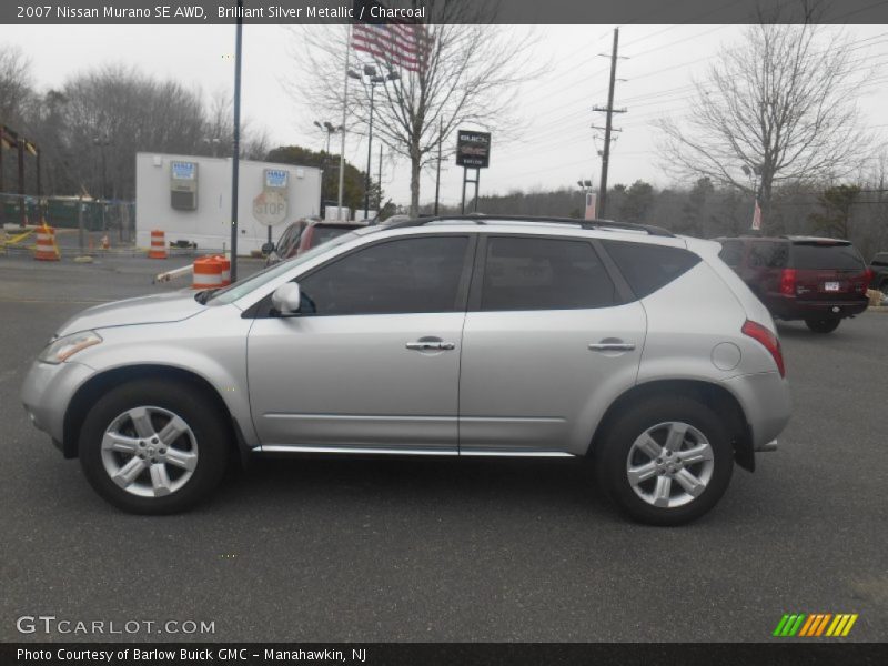 Brilliant Silver Metallic / Charcoal 2007 Nissan Murano SE AWD