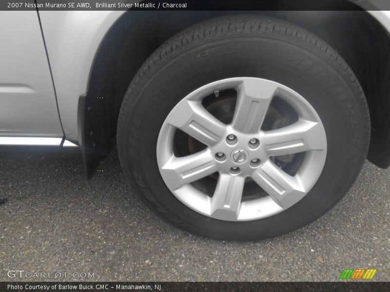 Brilliant Silver Metallic / Charcoal 2007 Nissan Murano SE AWD