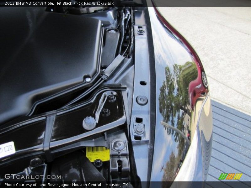 Jet Black / Fox Red/Black/Black 2012 BMW M3 Convertible