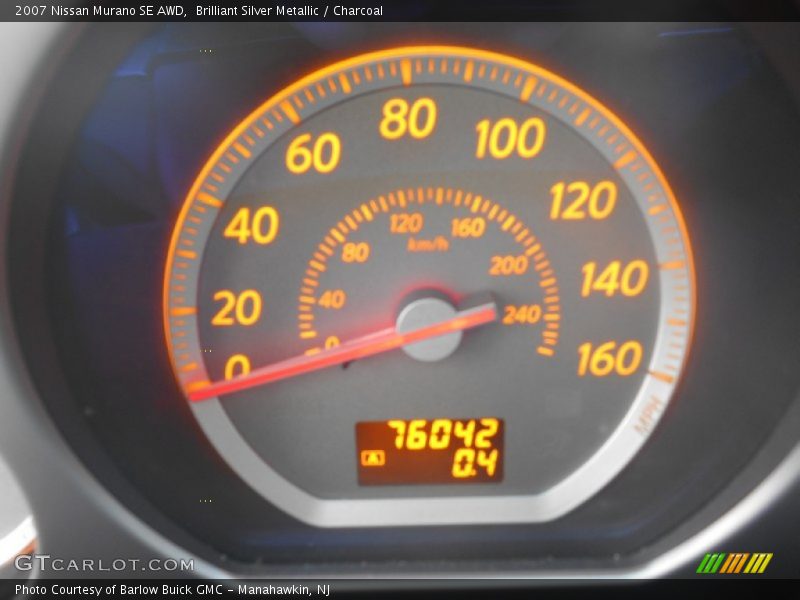 Brilliant Silver Metallic / Charcoal 2007 Nissan Murano SE AWD