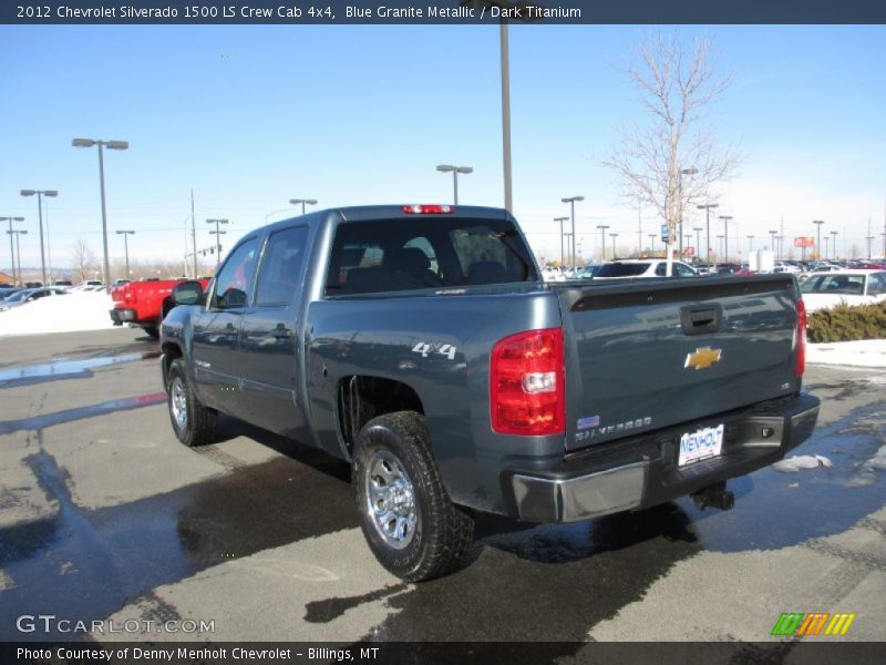 Blue Granite Metallic / Dark Titanium 2012 Chevrolet Silverado 1500 LS Crew Cab 4x4