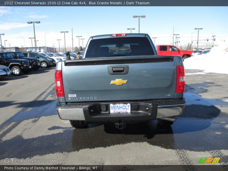 Blue Granite Metallic / Dark Titanium 2012 Chevrolet Silverado 1500 LS Crew Cab 4x4