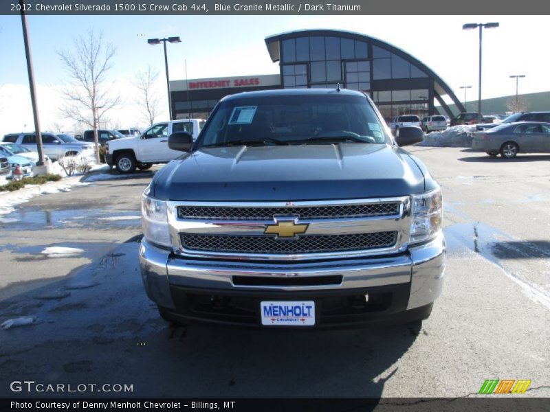 Blue Granite Metallic / Dark Titanium 2012 Chevrolet Silverado 1500 LS Crew Cab 4x4