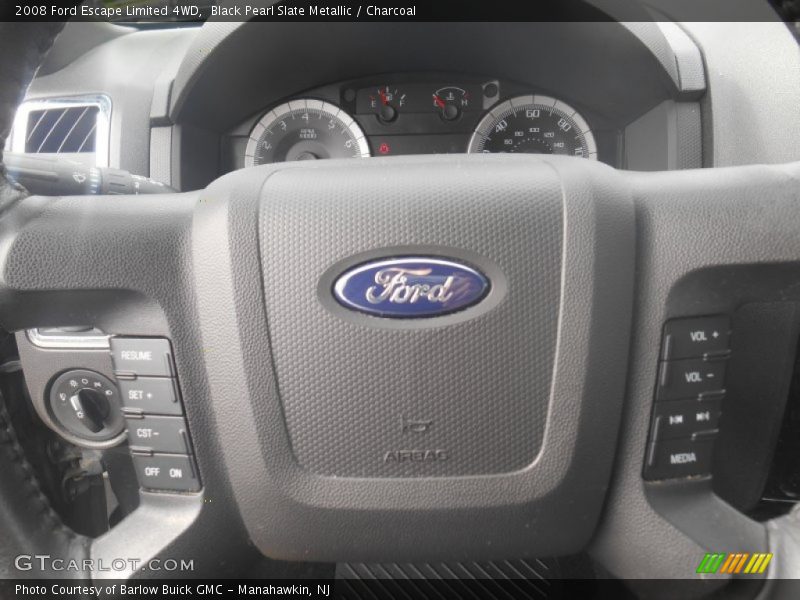 Black Pearl Slate Metallic / Charcoal 2008 Ford Escape Limited 4WD