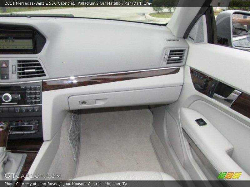 Palladium Silver Metallic / Ash/Dark Grey 2011 Mercedes-Benz E 550 Cabriolet