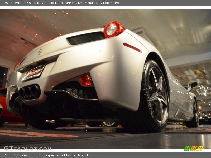 Argento Nurburgring (Silver Metallic) / Grigio Scuro 2012 Ferrari 458 Italia
