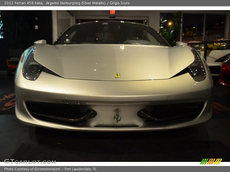 Argento Nurburgring (Silver Metallic) / Grigio Scuro 2012 Ferrari 458 Italia