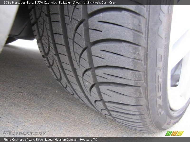Palladium Silver Metallic / Ash/Dark Grey 2011 Mercedes-Benz E 550 Cabriolet