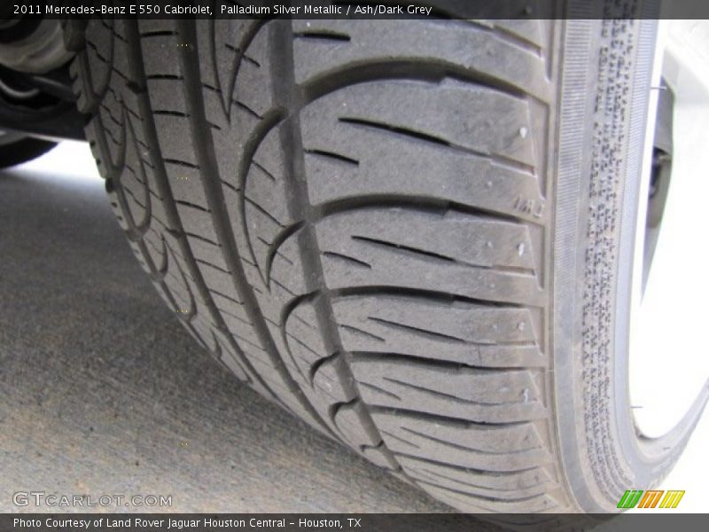 Palladium Silver Metallic / Ash/Dark Grey 2011 Mercedes-Benz E 550 Cabriolet