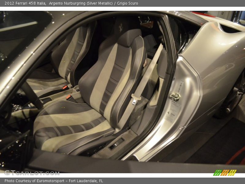 Front Seat of 2012 458 Italia