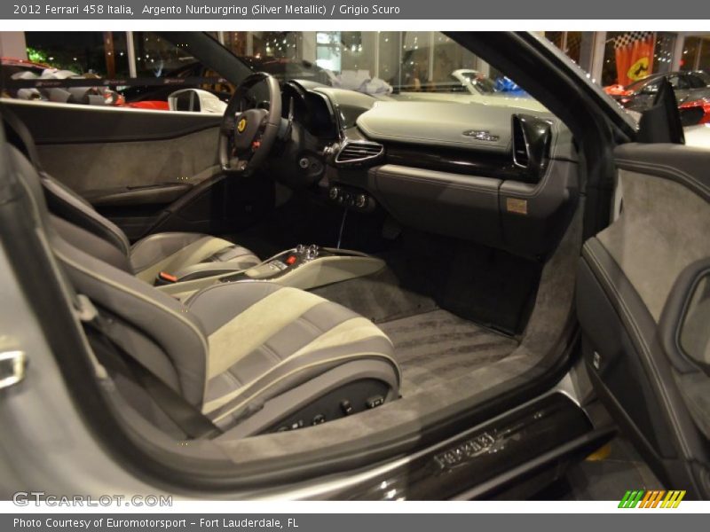 Argento Nurburgring (Silver Metallic) / Grigio Scuro 2012 Ferrari 458 Italia