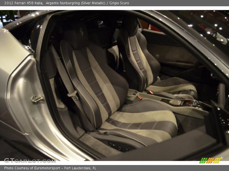 Front Seat of 2012 458 Italia