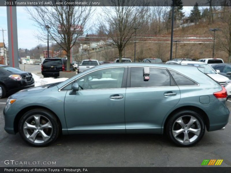 Aloe Green Metallic / Ivory 2011 Toyota Venza V6 AWD