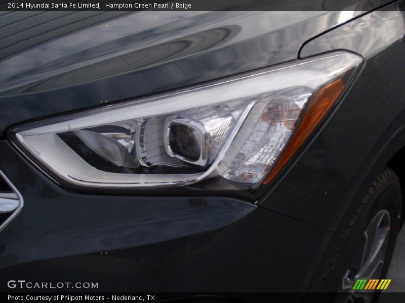 Hampton Green Pearl / Beige 2014 Hyundai Santa Fe Limited