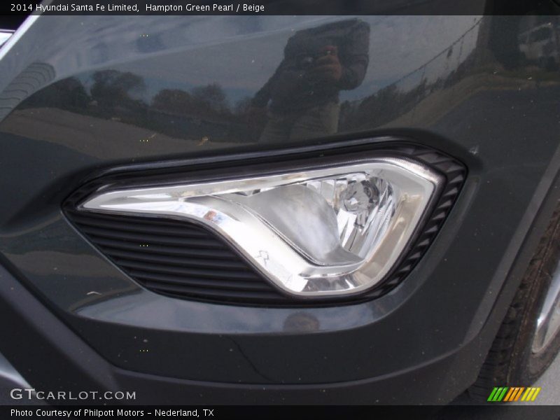 Hampton Green Pearl / Beige 2014 Hyundai Santa Fe Limited
