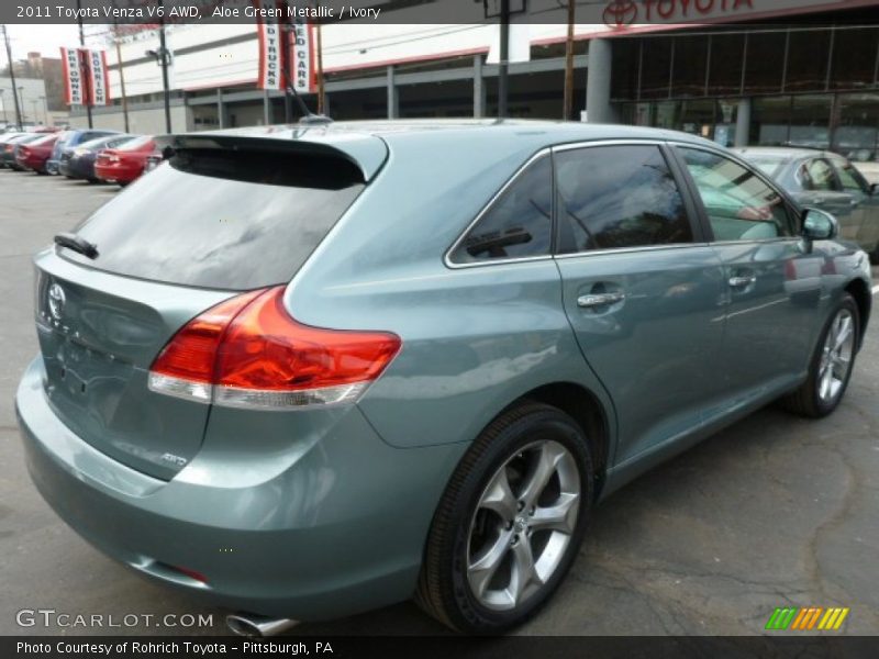 Aloe Green Metallic / Ivory 2011 Toyota Venza V6 AWD