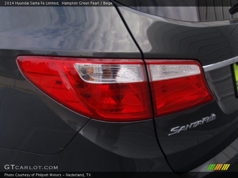 Hampton Green Pearl / Beige 2014 Hyundai Santa Fe Limited