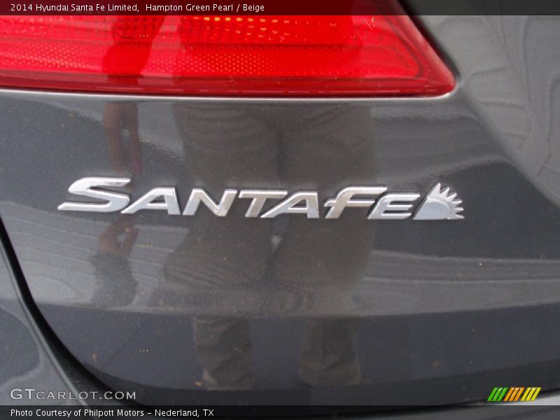 Hampton Green Pearl / Beige 2014 Hyundai Santa Fe Limited