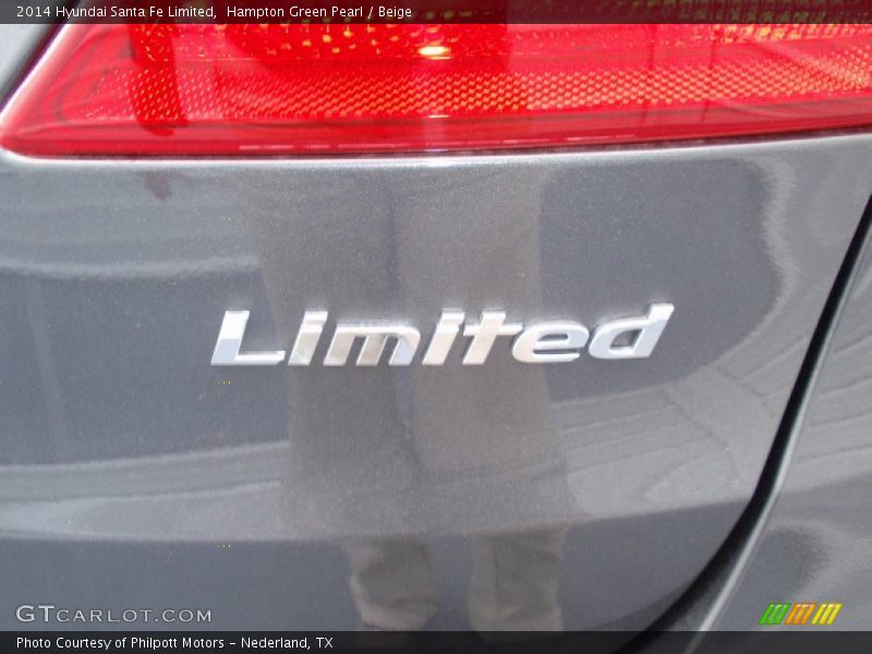 Hampton Green Pearl / Beige 2014 Hyundai Santa Fe Limited