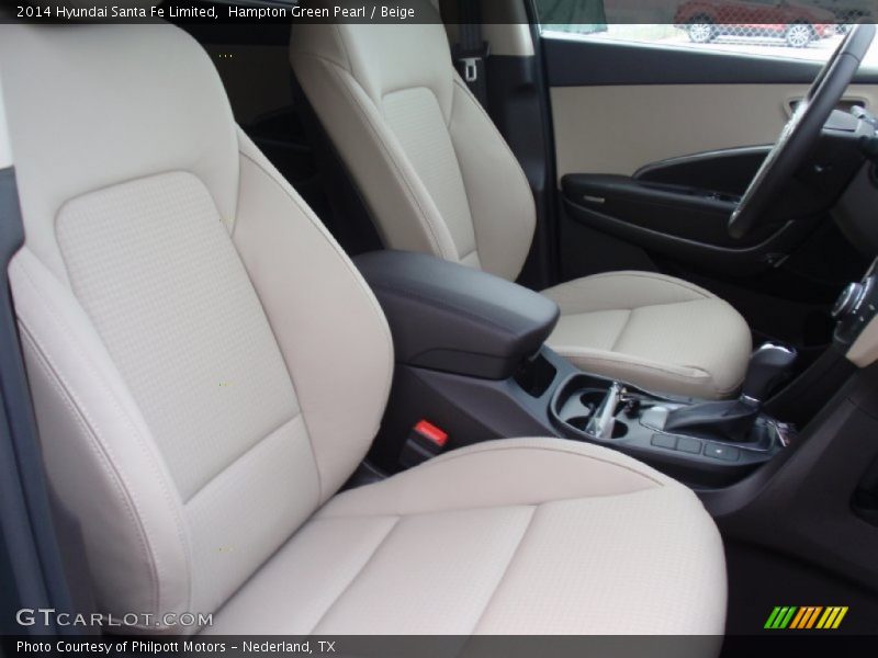 Hampton Green Pearl / Beige 2014 Hyundai Santa Fe Limited