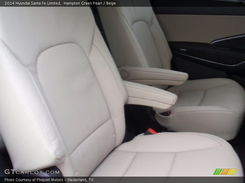 Hampton Green Pearl / Beige 2014 Hyundai Santa Fe Limited