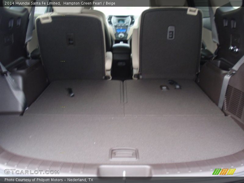 Hampton Green Pearl / Beige 2014 Hyundai Santa Fe Limited
