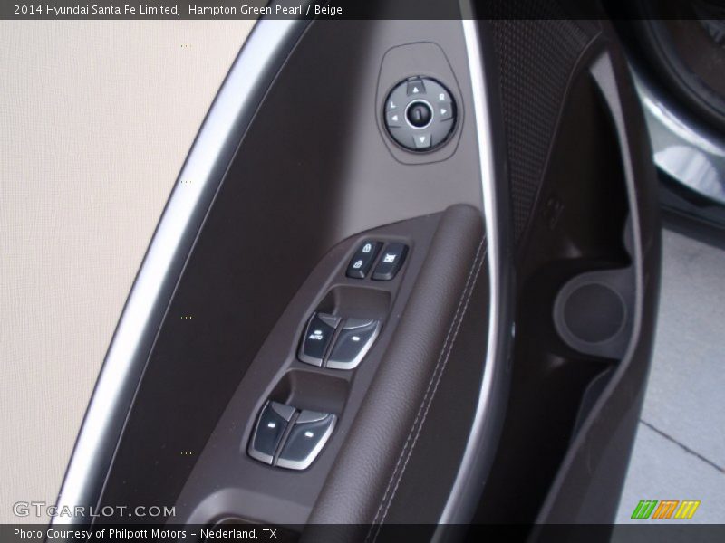 Hampton Green Pearl / Beige 2014 Hyundai Santa Fe Limited