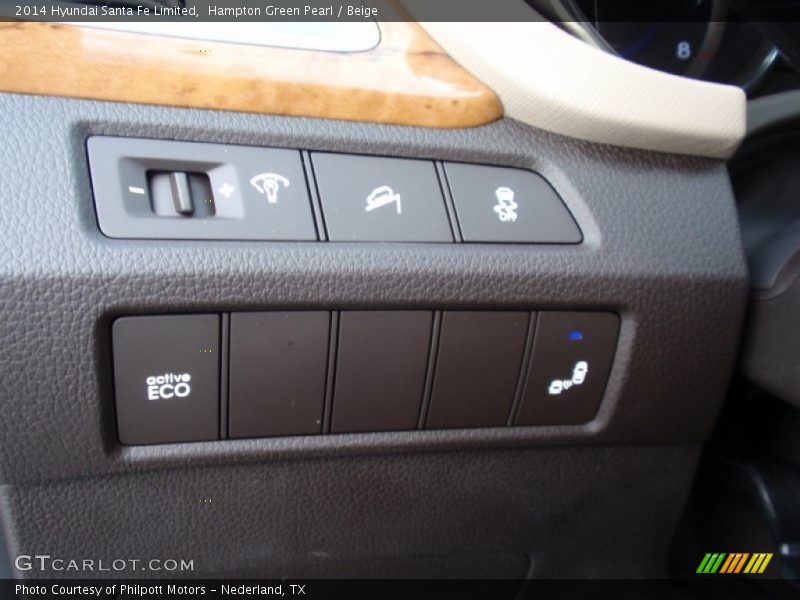 Hampton Green Pearl / Beige 2014 Hyundai Santa Fe Limited