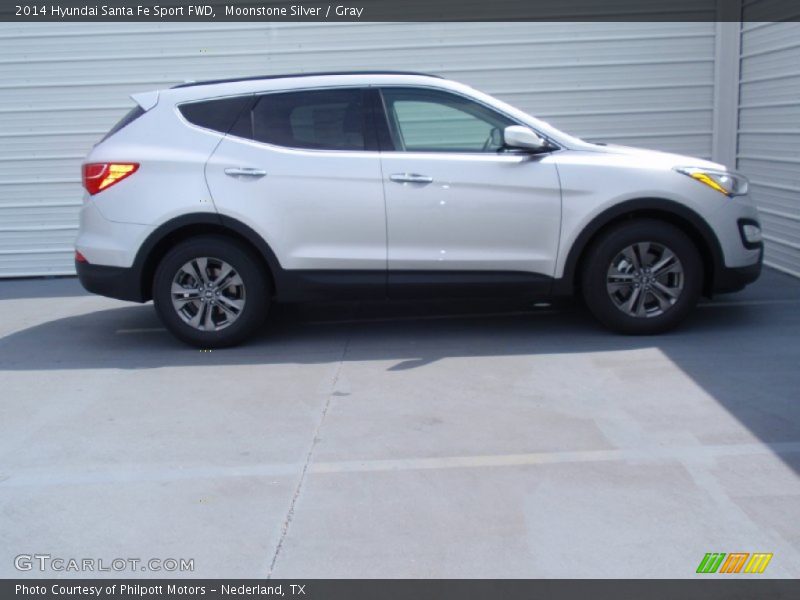 Moonstone Silver / Gray 2014 Hyundai Santa Fe Sport FWD