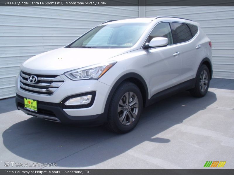 Moonstone Silver / Gray 2014 Hyundai Santa Fe Sport FWD