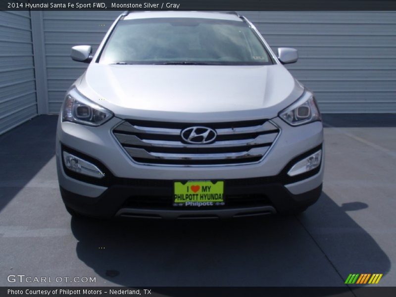 Moonstone Silver / Gray 2014 Hyundai Santa Fe Sport FWD