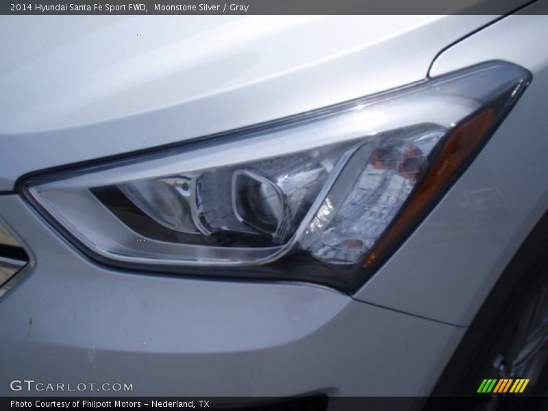 Moonstone Silver / Gray 2014 Hyundai Santa Fe Sport FWD