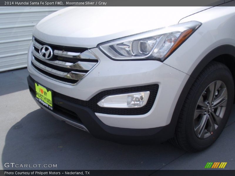 Moonstone Silver / Gray 2014 Hyundai Santa Fe Sport FWD
