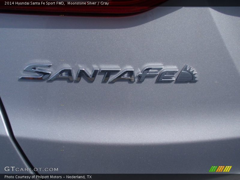 Moonstone Silver / Gray 2014 Hyundai Santa Fe Sport FWD