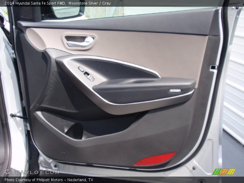 Moonstone Silver / Gray 2014 Hyundai Santa Fe Sport FWD