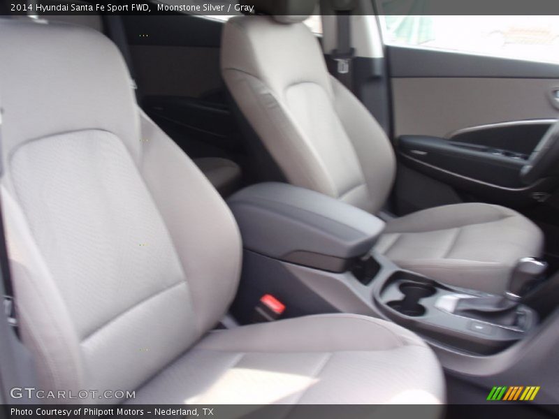 Moonstone Silver / Gray 2014 Hyundai Santa Fe Sport FWD